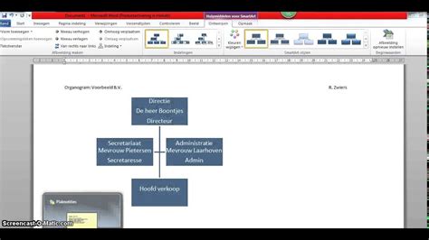 word organigram maken